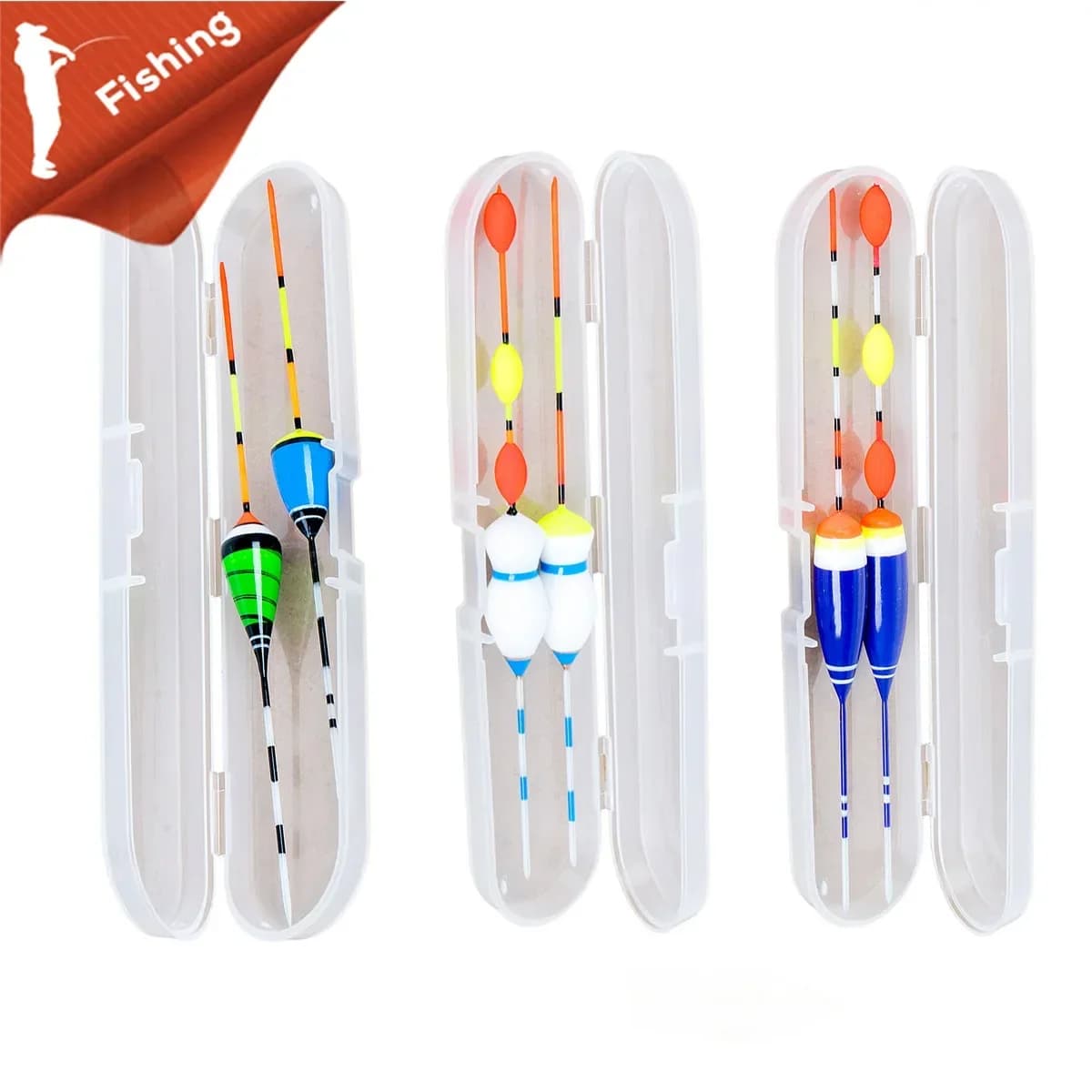 2 flotteurs pêche superfins freshwater - Bobbers accessoire pour pêche crevette et mérou glace fishing