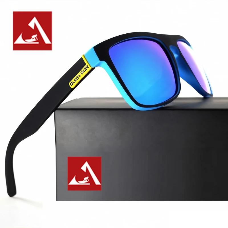 Lunettes de soleil vintage carrées pour pêche et conduite homme femme - Marque designer