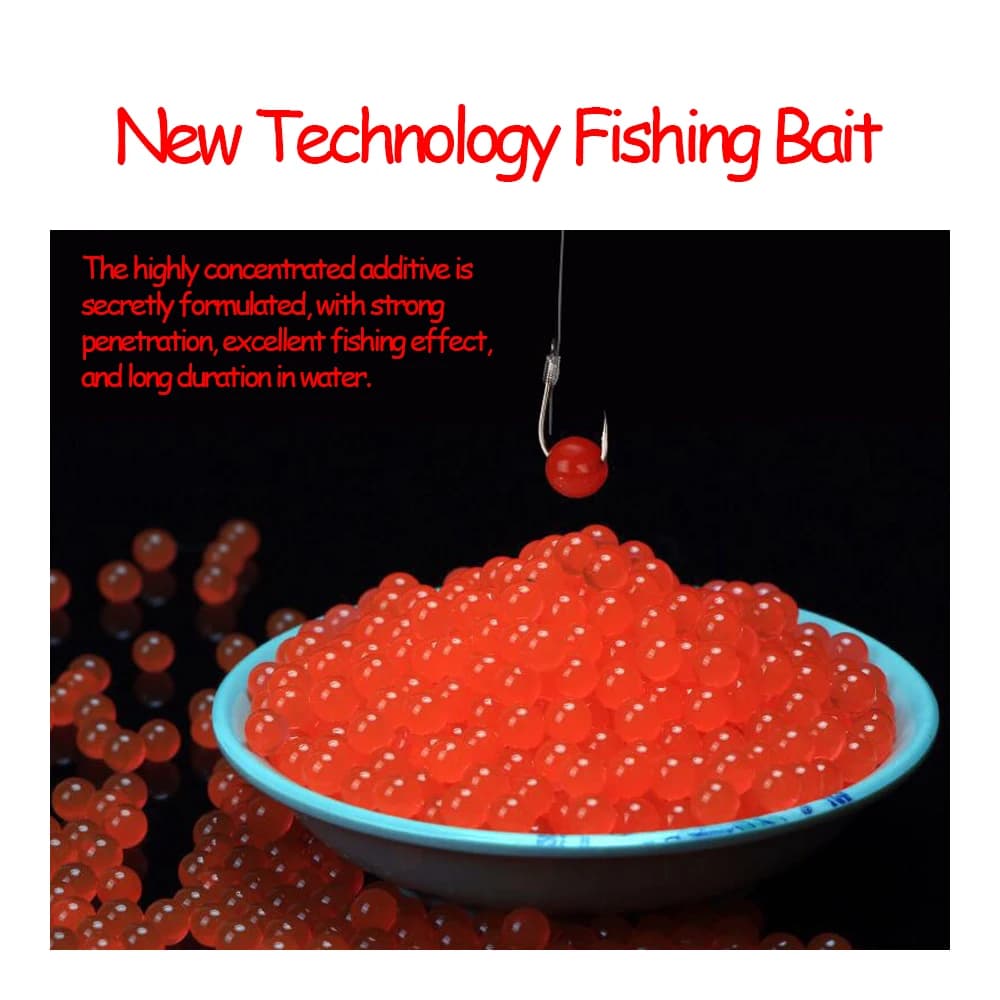 Leurre artificiel œufs de poisson gel 7mm pour carpe - 100 à 500 pièces - appât souple innovant