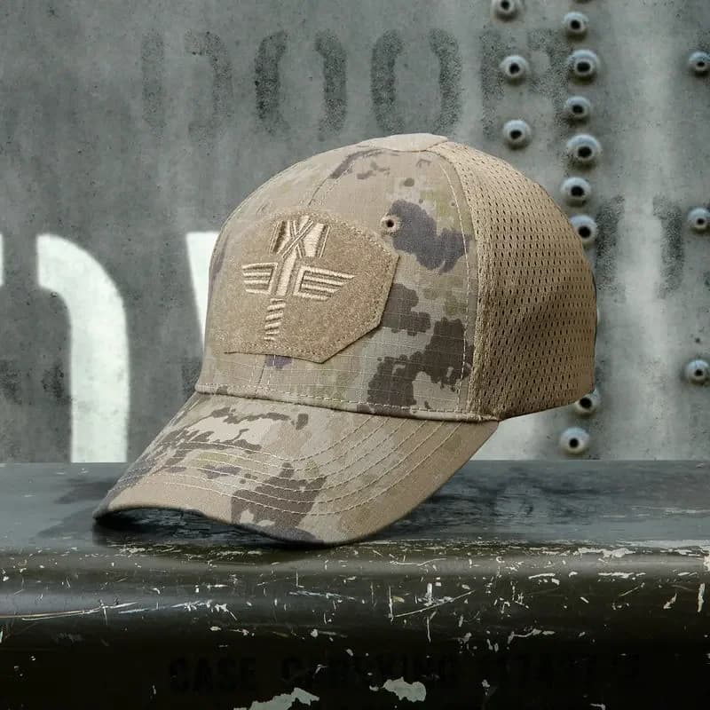 Casquette tactique Multicam Arid pour pêche sportive avec matériau ripstop respirant