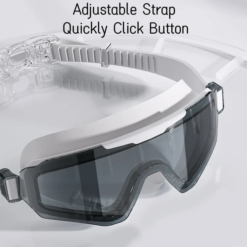 Nouvelles lunettes de natation tendance grand format UV étanches HD adultes