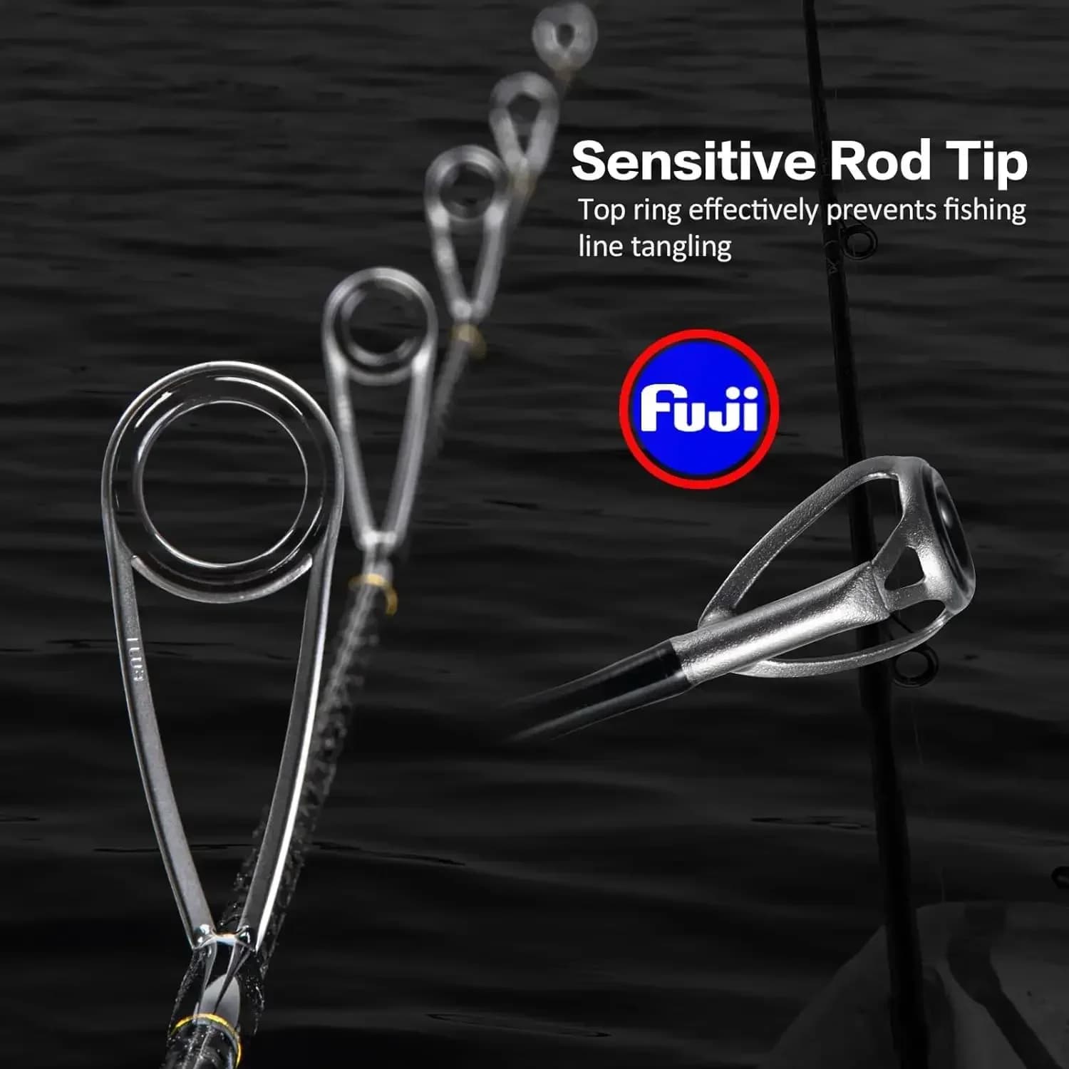 Canne slow jigging Goture Pollux ML/M/MH 1.83m anneaux Fuji qualité mer bateau action rapide