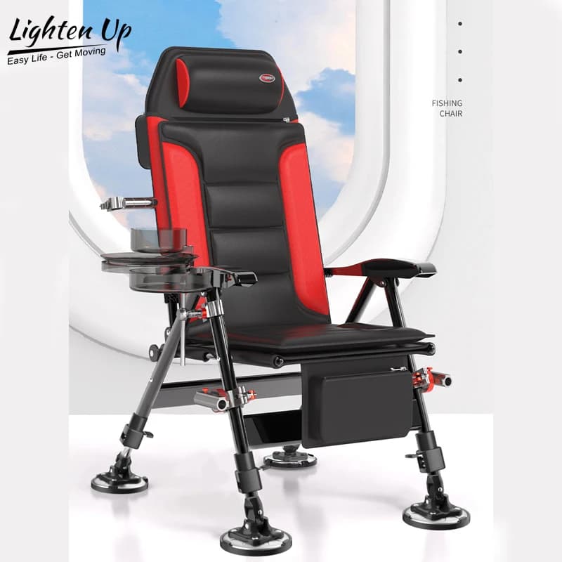Chaise pêche européenne pliante portable 200KG multifonction pour pêche sauvage et camping robuste