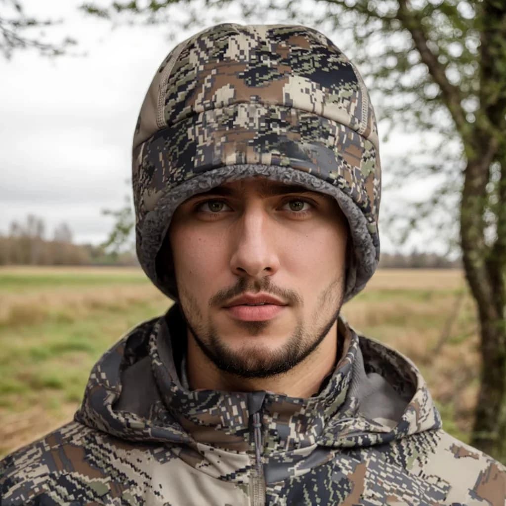 Chapeau camouflage hiver pêche chasse coupe-vent qualité premium