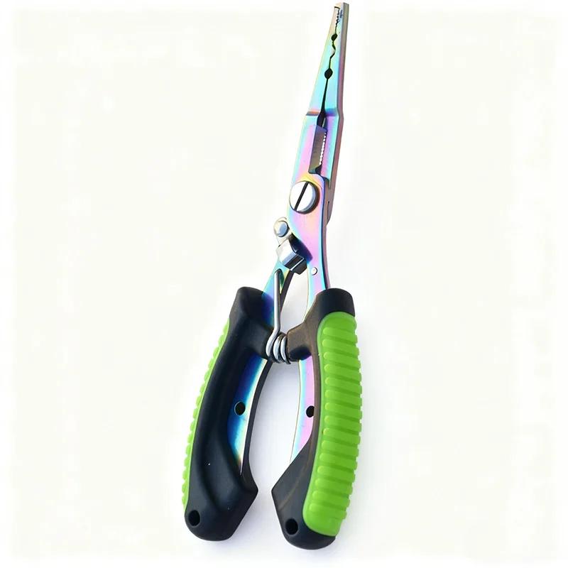 Pince multifonction pêche coupe ligne acier inoxydable et ouvre anneaux plomb portable