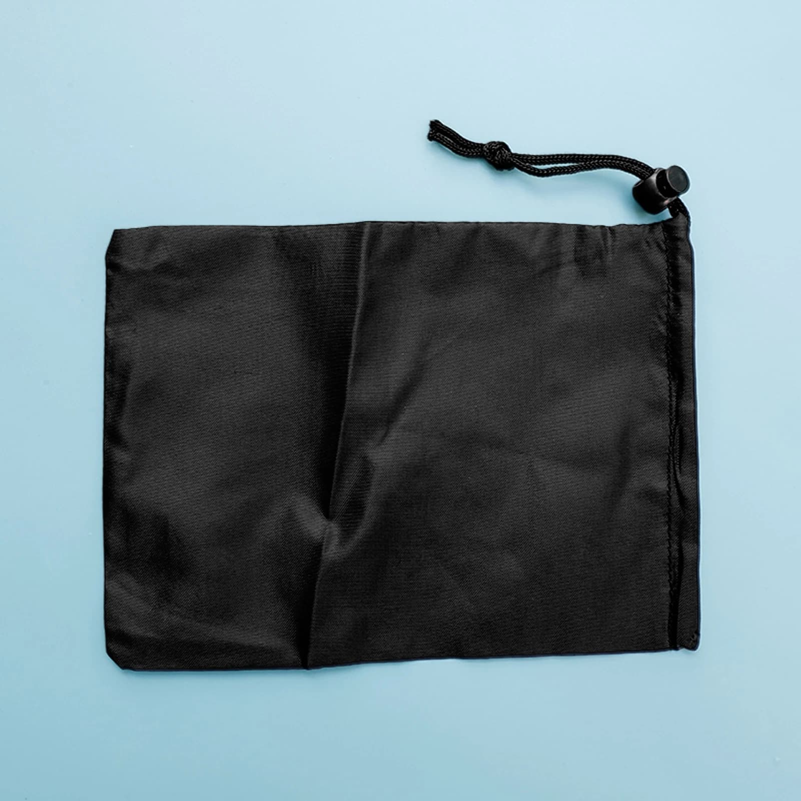 Sac à cordon étanche poussière noir : pochette organisatrice pour casque audio et câbles données
