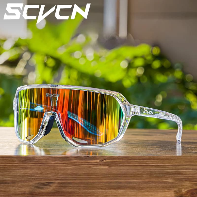 Lunettes de sport SCVCN multi-activités - Pêche, randonnée, VTT UV400 pour hommes