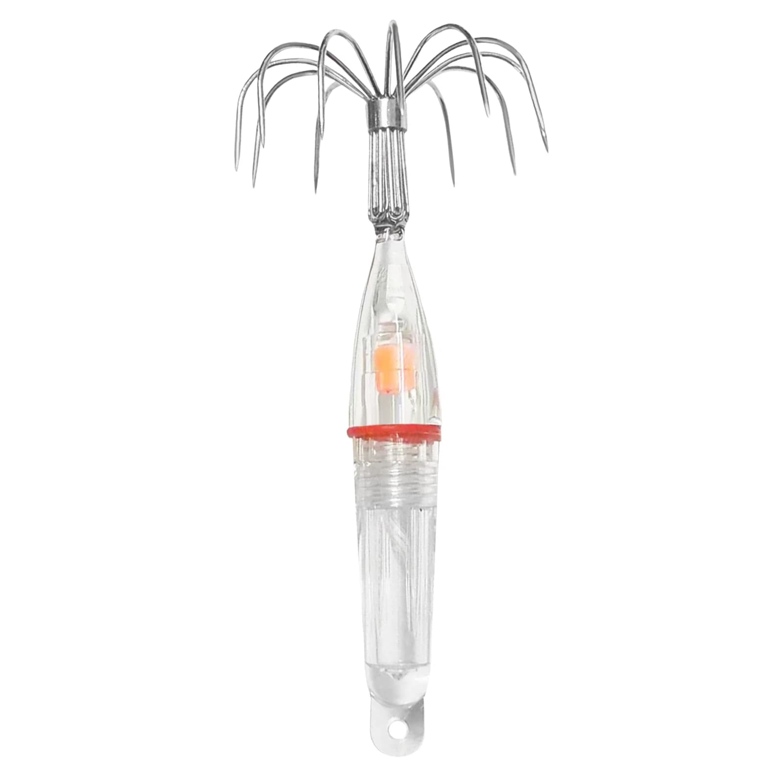 Hameçons de pêche au calmar lumineux LED, appâts anti-corrosion faciles à utiliser - Lot de 1