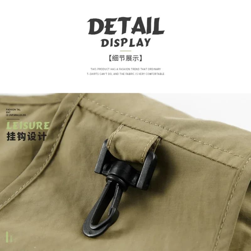 Veste de pêche mesh séchage rapide multi-poches - Veste tactique sans manches homme - Veste solide randonnée chasse