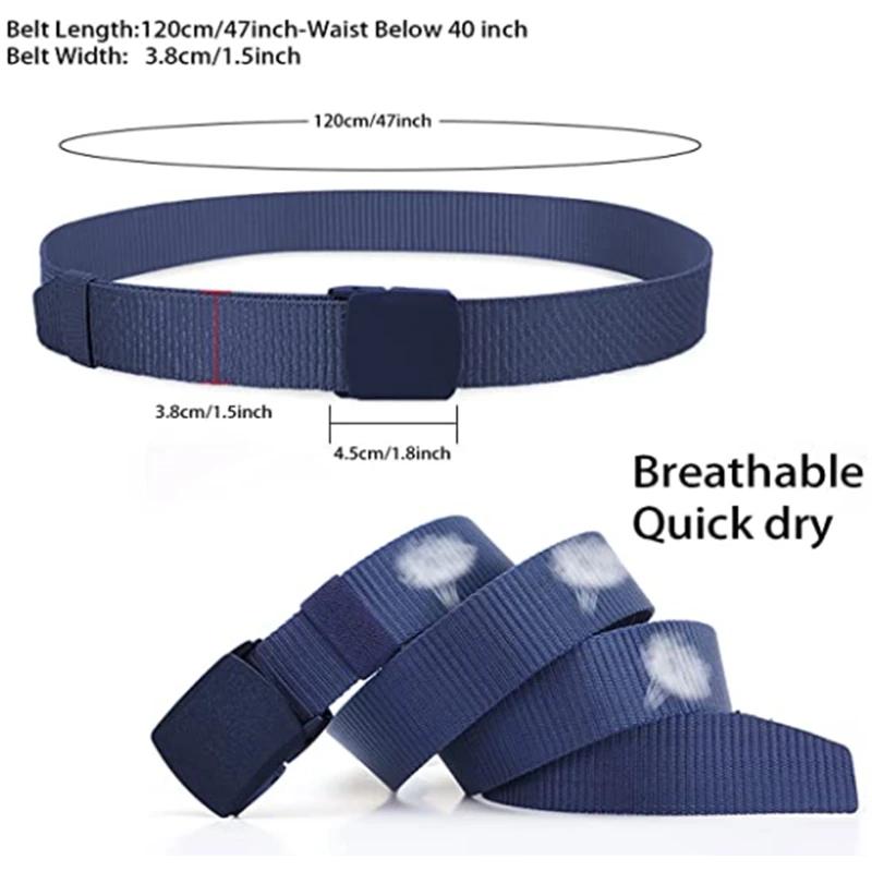Ceinture nylon réglable pêche - 120cm, 6 couleurs, boucle plastique, pantalon pêche outdoor