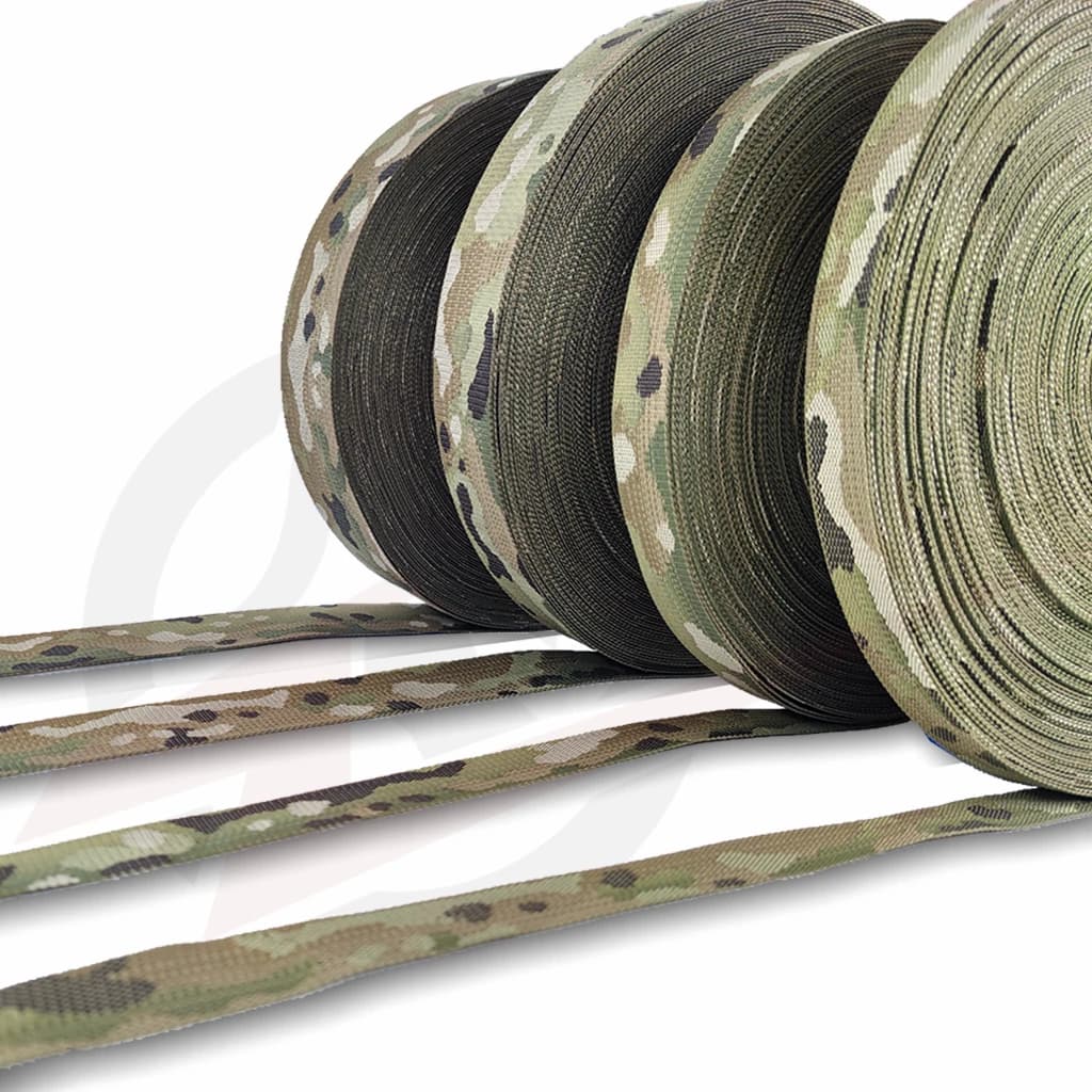 Sangle jacquard MC 1m - Largeurs 20mm à 50mm pour bricolage chasse et équipement pêche