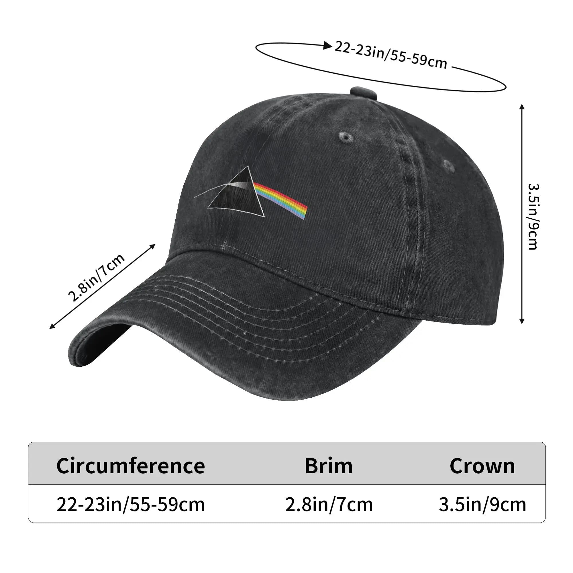 Casquette baseball Pink Floyd - Style décalé pour pêcheurs mélomanes et sorties décontractées