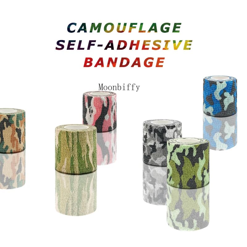 Ruban camouflage auto-adhésif 5cmx4.5m étanche - Bandage élastique tactique protection équipements