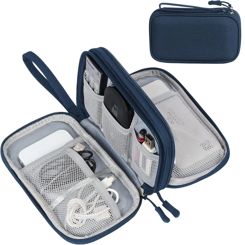 Poche étanche organisateur câbles électroniques - Sac rangement accessoires pêche voyage universel