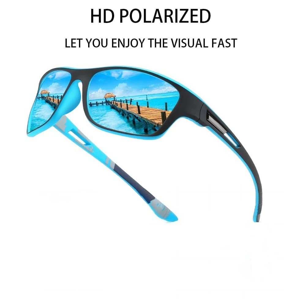Lunettes de pêche polarisées homme femme UV400 anti-éblouissement avec lentilles TAC
