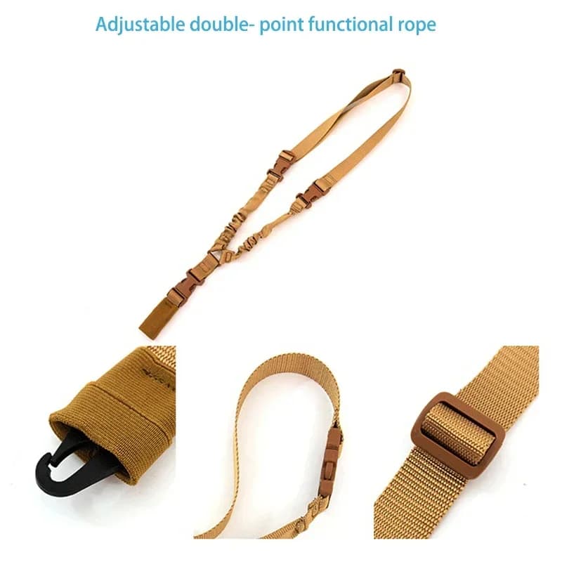 Ceinture fusil de chasse avec bretelle épaule single point et boucle métal pour équipement pêche