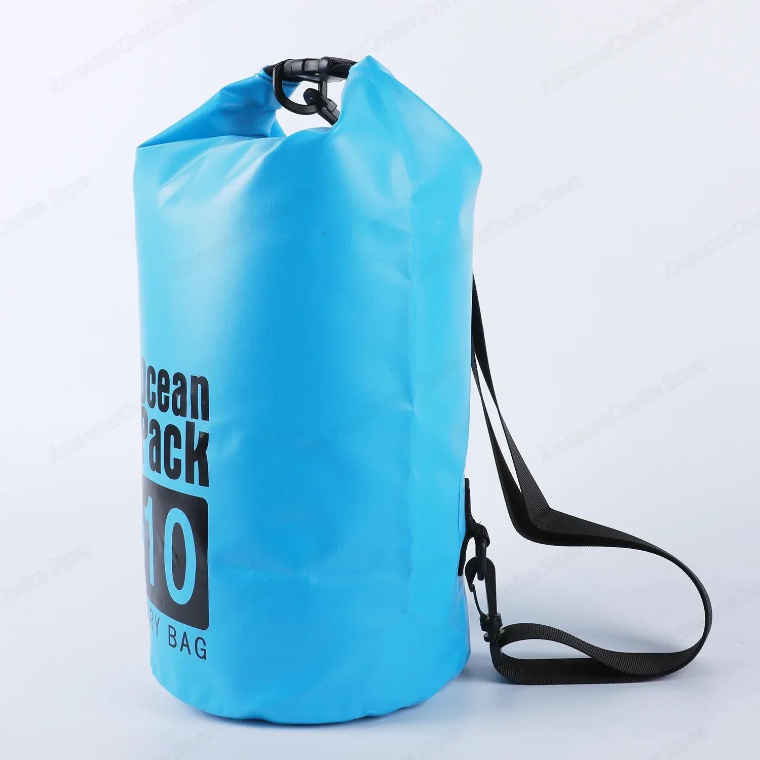 Sac étanche pliable 2L à 15L - Sac flottant pour kayak, rafting, plage et trekking