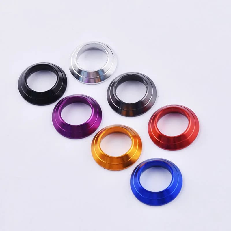 Lot de 8 anneaux métalliques pour montage et réparation de cannes à pêche DIY - Accessoires
