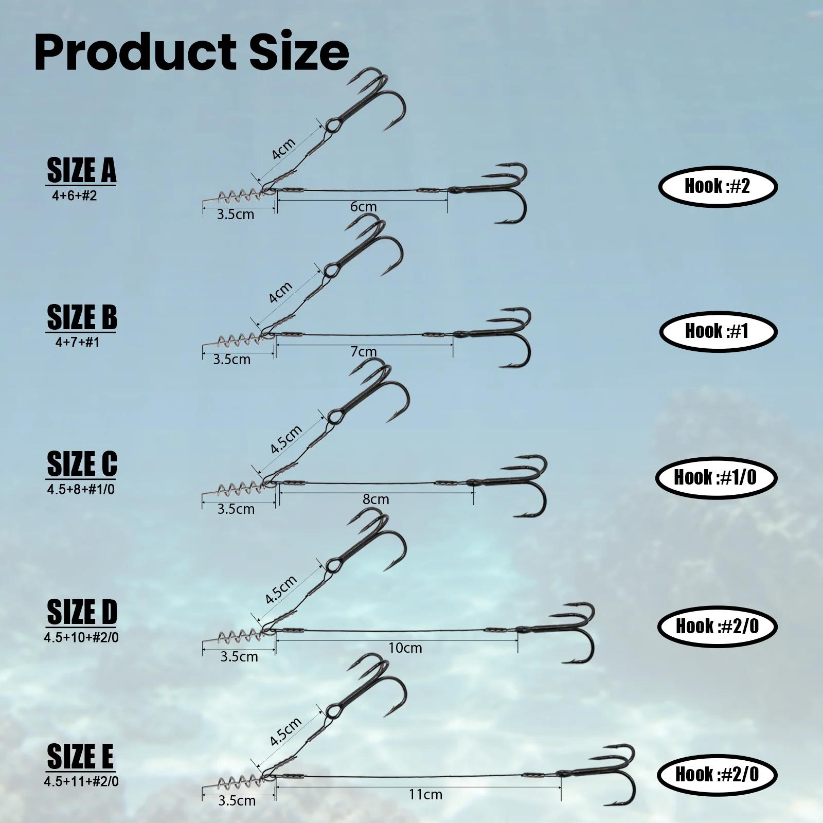 Hameçons Stinger Rig en acier à haute teneur en carbone pour pêche de brochet et autres poissons de lac et mer ocasions spéciales pêche sportive et loisirs
