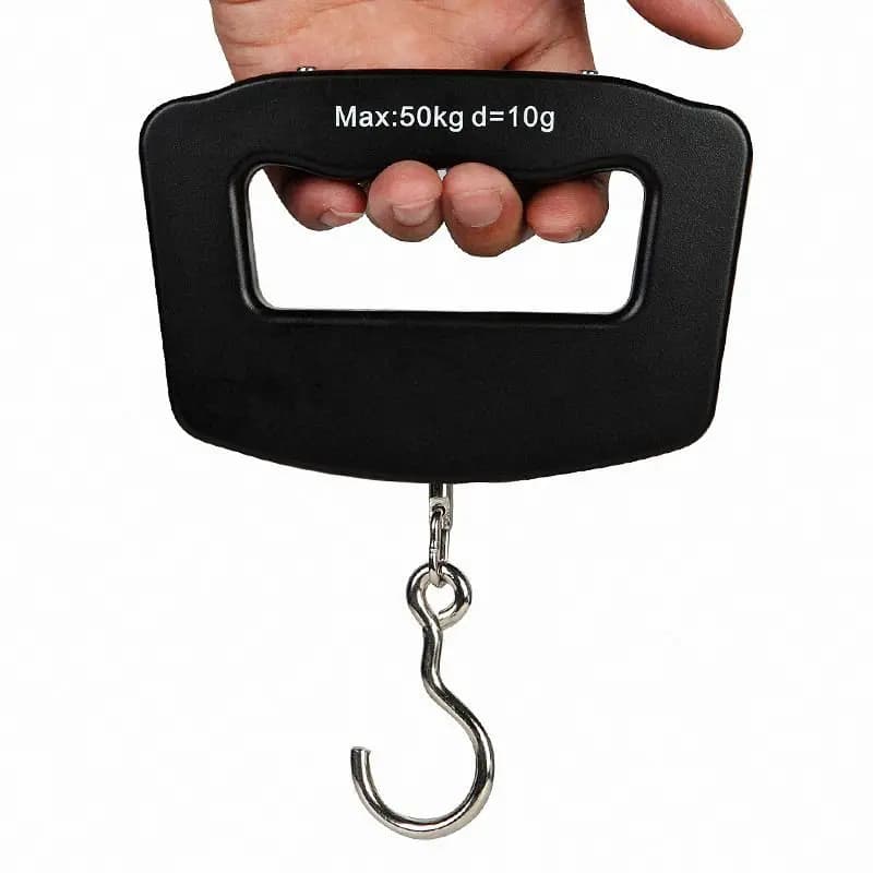 Balance électronique portable pêche 50kg/110lb LCD - Outil de pesée numérique pour bagages et poissons
