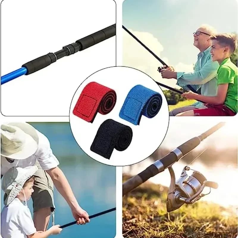 Sangle élastique pour canne à pêche - Bande de fixation réglable pour rangement et transport