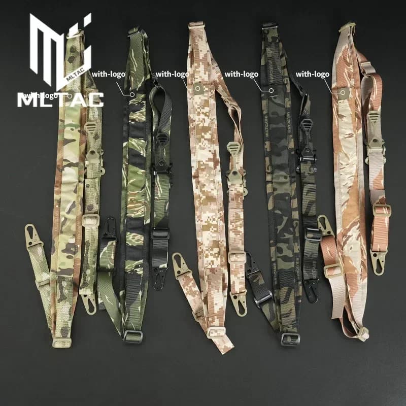 Sangle tactique modulaire 2 points pour fusil - Sangle ajustable pour M4, AK, AR15 et fusils de pêche