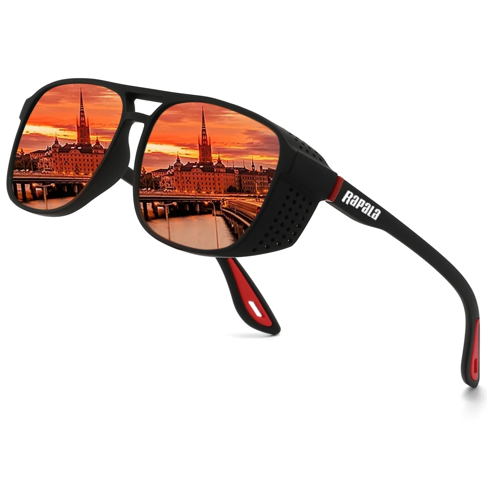 Lunettes Rapala pêche professionnelle - Verres polarisés anti-vent pour pêche sportive intensive
