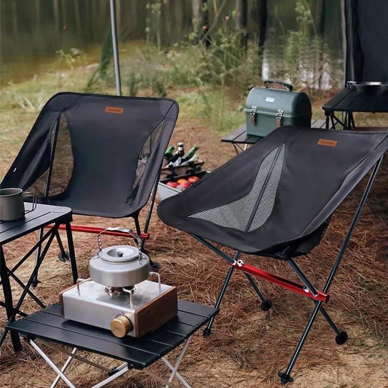 Chaise de pêche pliante PACOONE Oxford - Siège allongé ultra-léger pour camping
