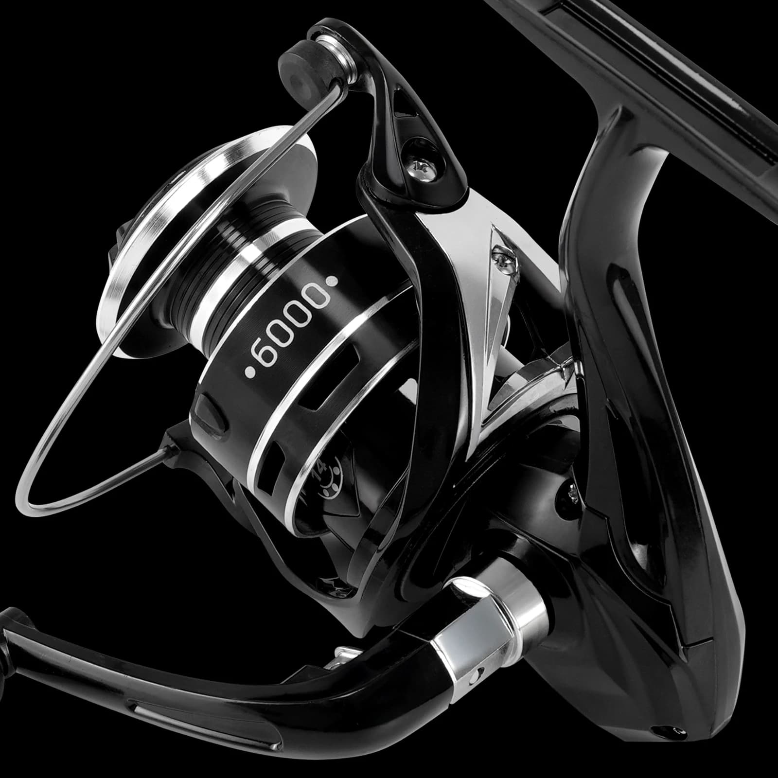 Moulinet spinning Rooblinos HY1000-7000 max drag 10kg bobine métal rocker pliant gauche droite pour pêche mer et rivière