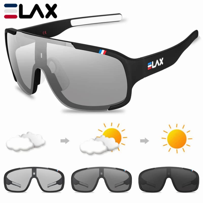 Lunettes de sport polarisées photochromiques pour vélo pêche extérieur hommes femmes protection UV