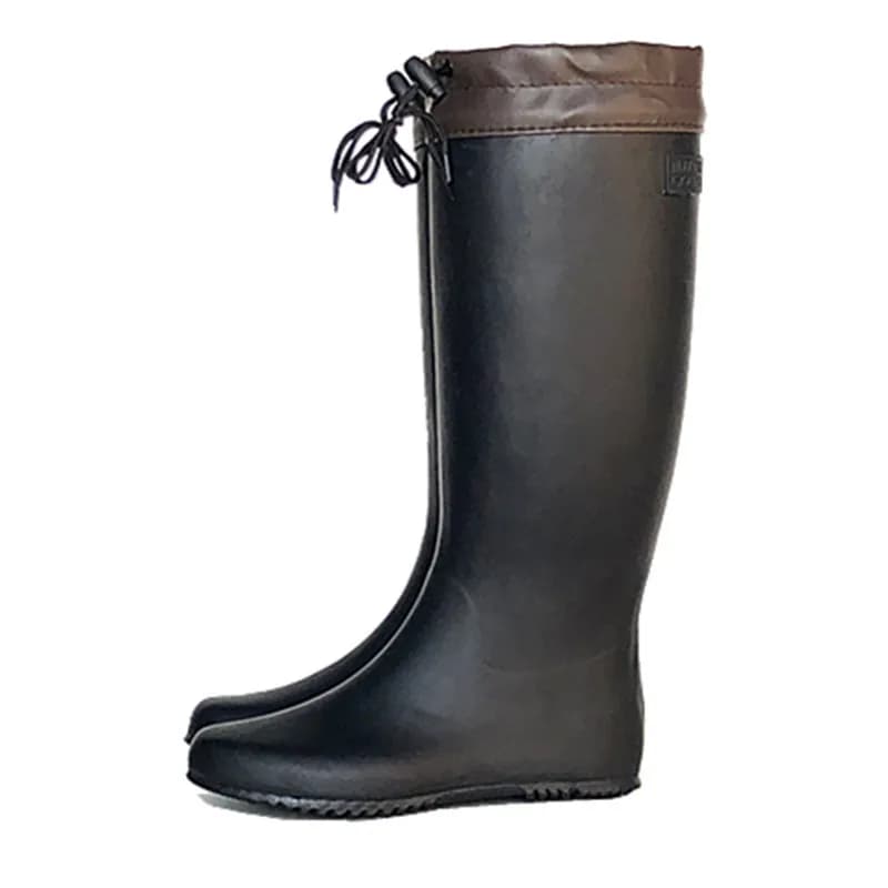 Bottes de pêche pliables waterproof légères - Chaussures aquatiques hautes en caoutchouc