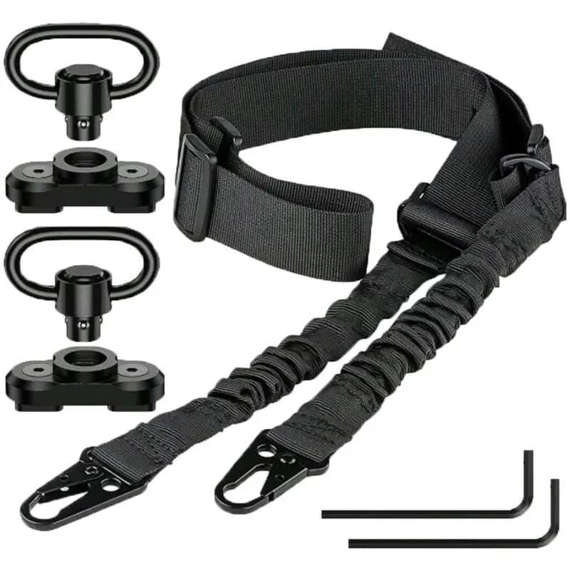 Bretelle tactique réglable 2 points pour fusil - Sangle universelle AR AK pêche et chasse outdoor
