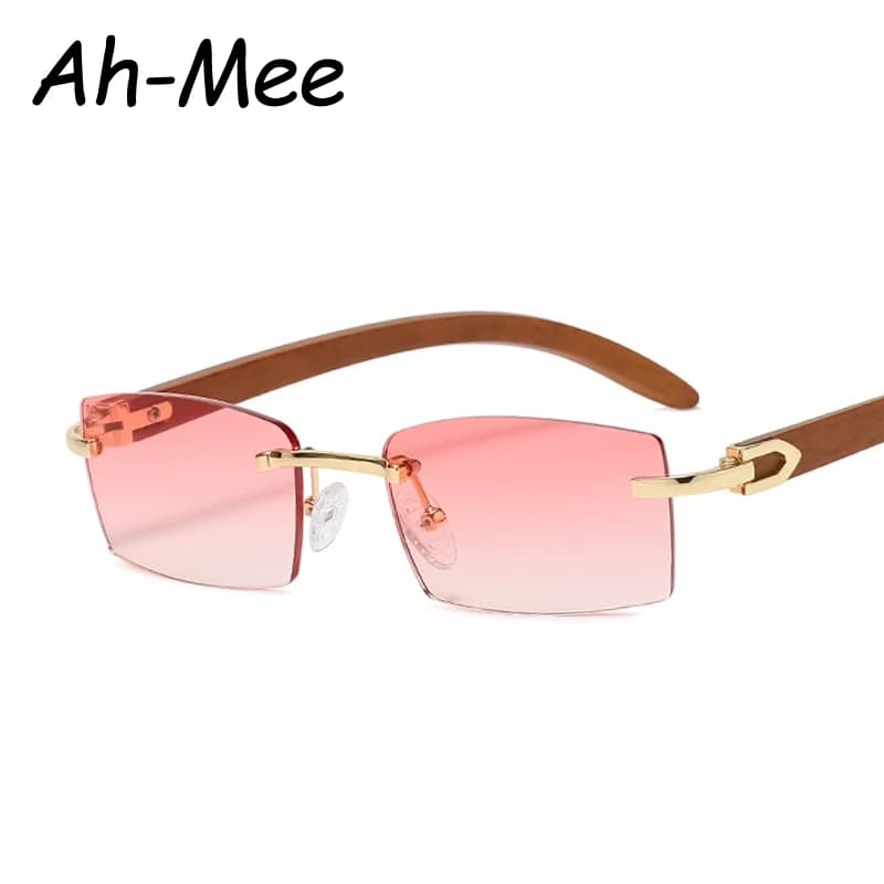 Lunettes de soleil monture bois UV400 unisexe - Style nature pour pêche en rivière et camping