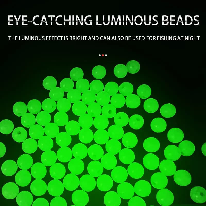 Perles lumineuses pour pêche 1000 pièces - accessoires pour lignes de pêche au poisson-chat et appâts