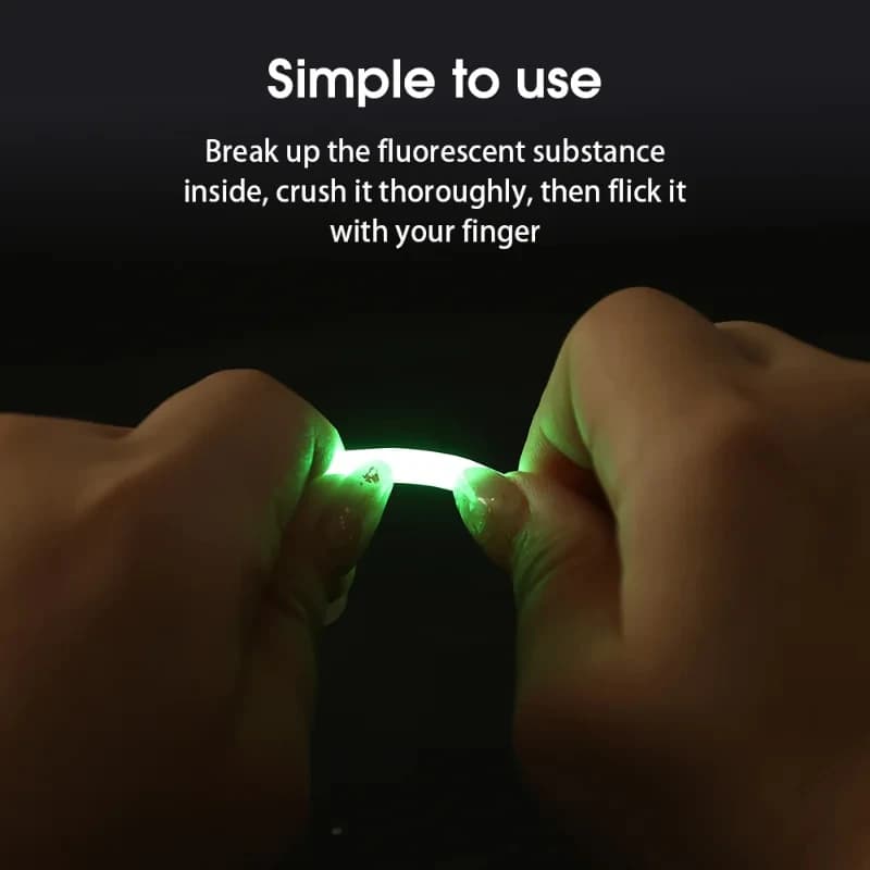 Lumineux bâton de pêche fluo flottant 50/100PCS - Éclairage nocturne pour pêche en mer et rivière