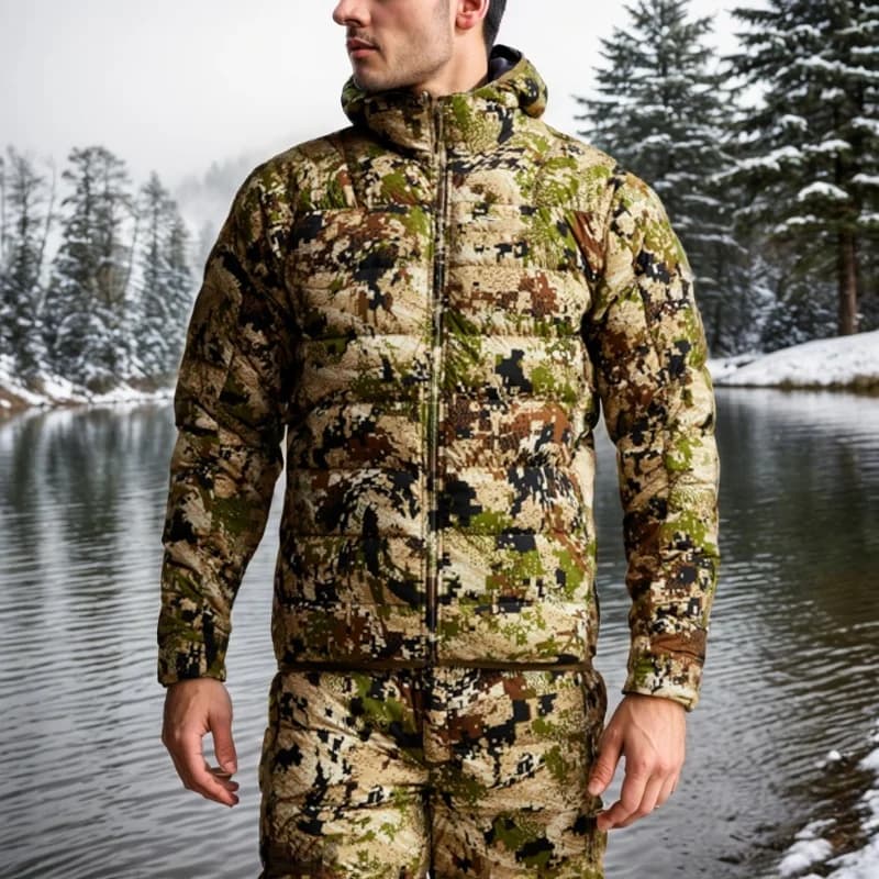 Veste camouflage pêche hiver homme Kelvin Light - Combinaison technique chasse et pêche doublée