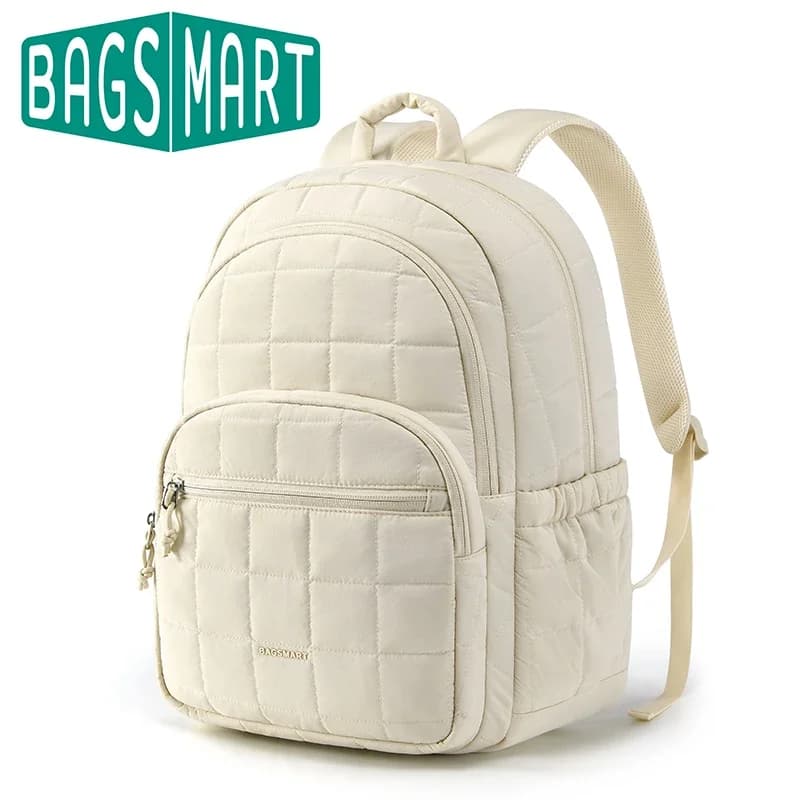 Sac à dos femme BAGSMART grande capacité voyage études avec compartiment ordinateur pêche