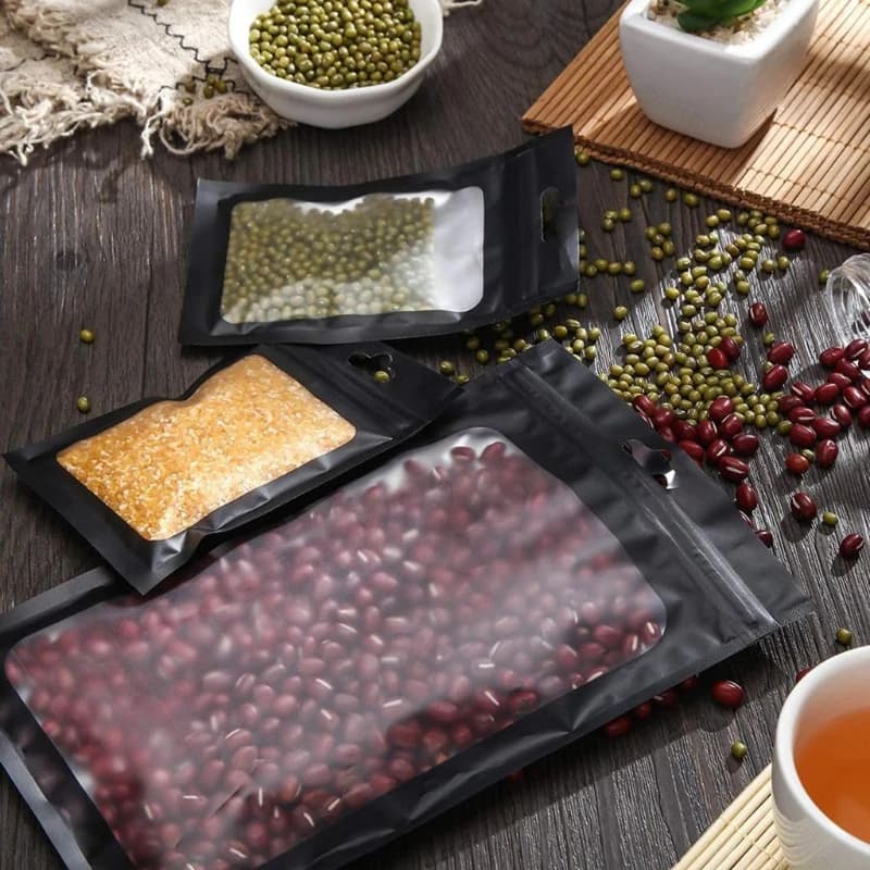 Sachets mylar épais conservation appâts pêche 100 pièces refermables étanches anti-odeurs