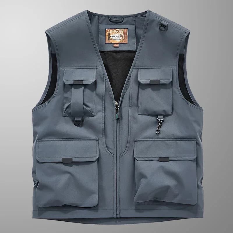 Veste de pêche respirante homme 2024 multi-poches conception photographe pour outdoor et sport