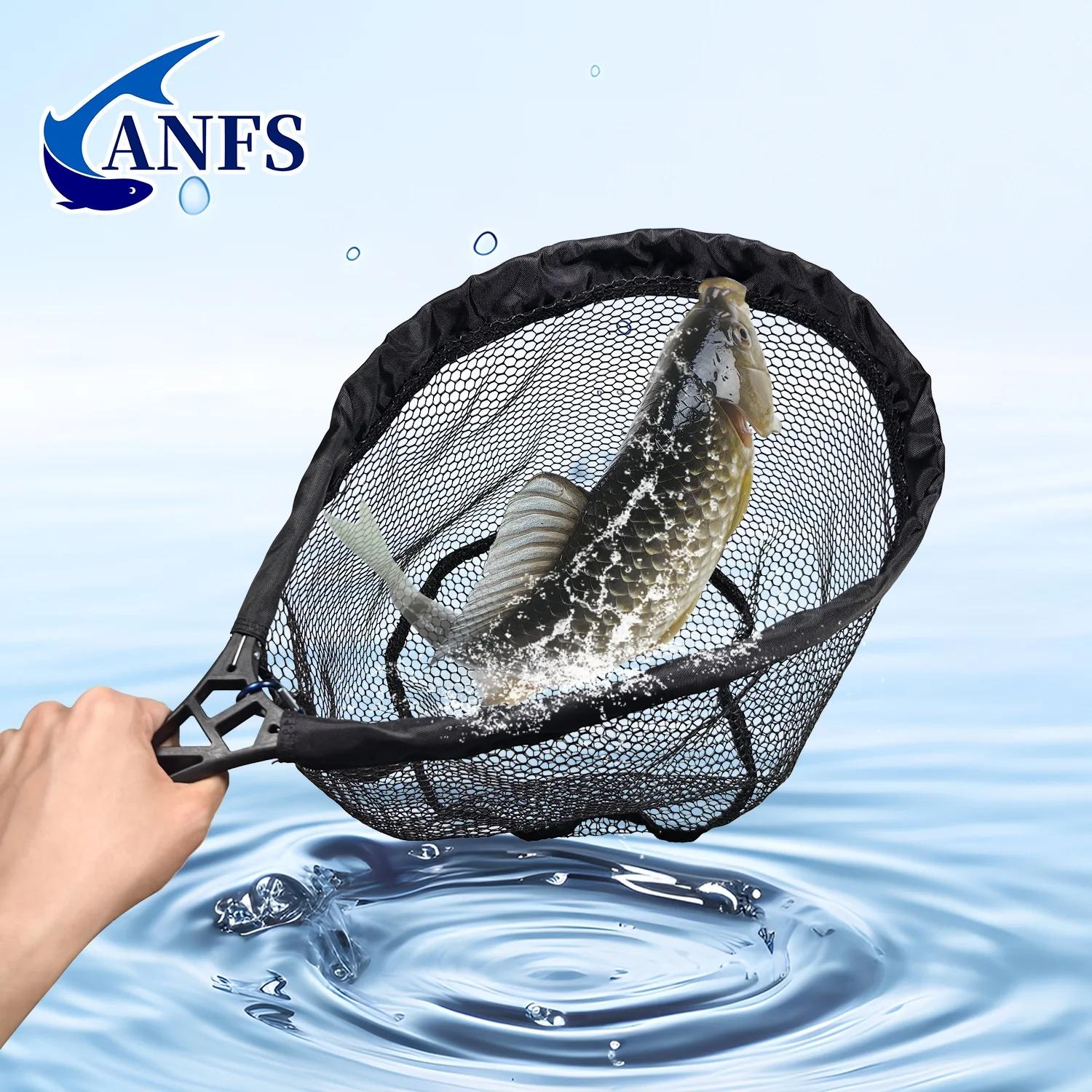Épuisette pêche à la mouche rétractable et pliable - Filet main durable facile à transporter pour pêche extérieure