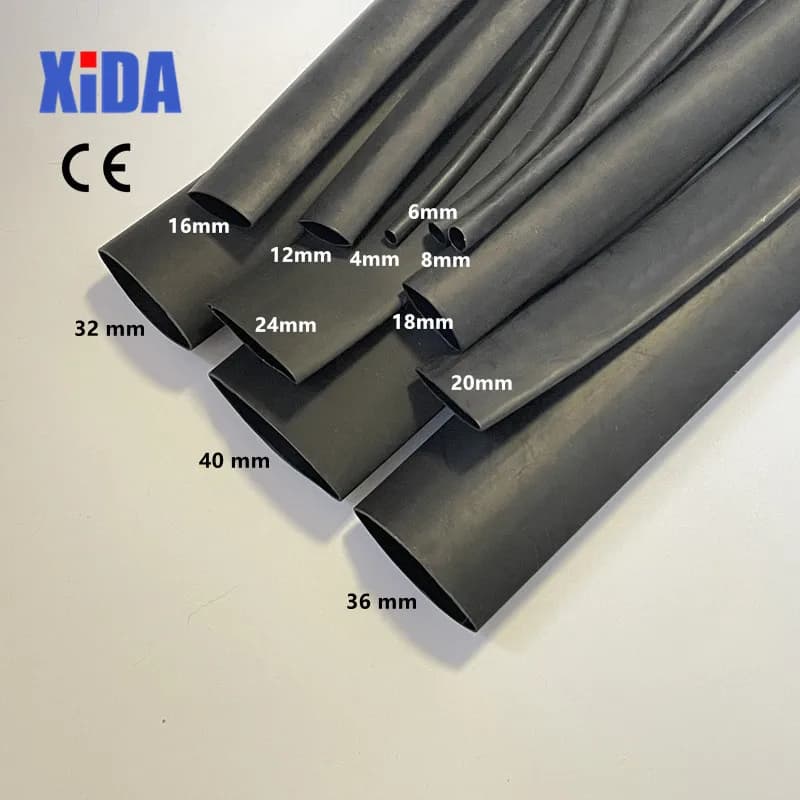 Gaine thermorétractable double paroi avec colle 4:1 - 1m pour protection câbles et connexions étanches