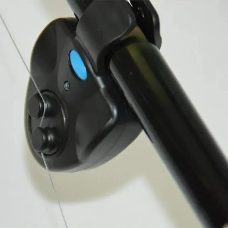 Alarme mordeur portable LED pour pêche à la carpe - Indicateur de touches avec amortisseur pour canne