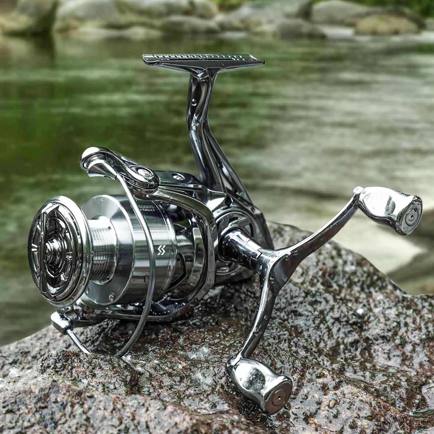 Moulinet spinning Sougayilang 1000-5000 ratio 5.0/4.7:1 double poignée max drag 22LB