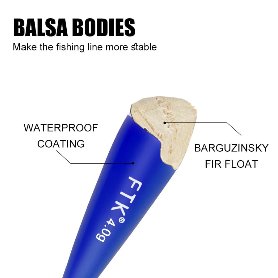 Flotteur Barguzinsky en sapin pour la pêche à la carpe, 5 flotteurs verticaux 13-14.5cm 2-5g, accessoires pêche