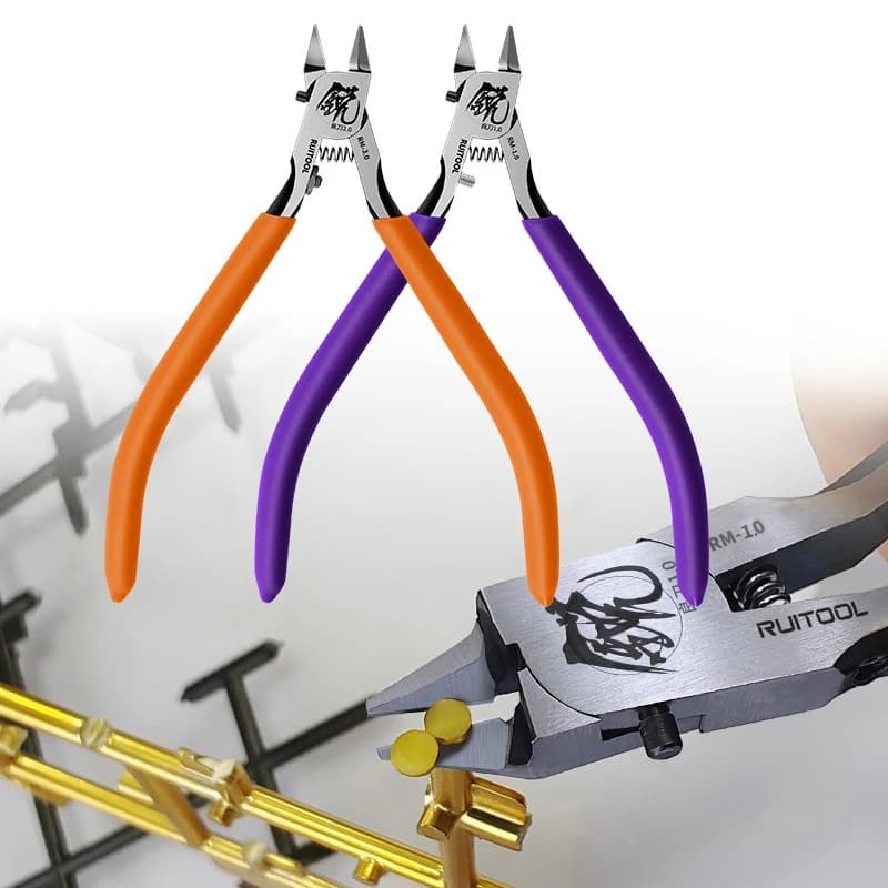 Pince à maquettes CR-V ultra fine pour modélisme Gundam - Coupe-sprue précision professionnelle