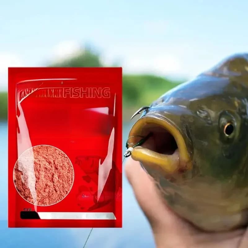 Poudre d'appât asticot rouge concentrée, attractant puissant senteur poisson pour pêche en eau douce