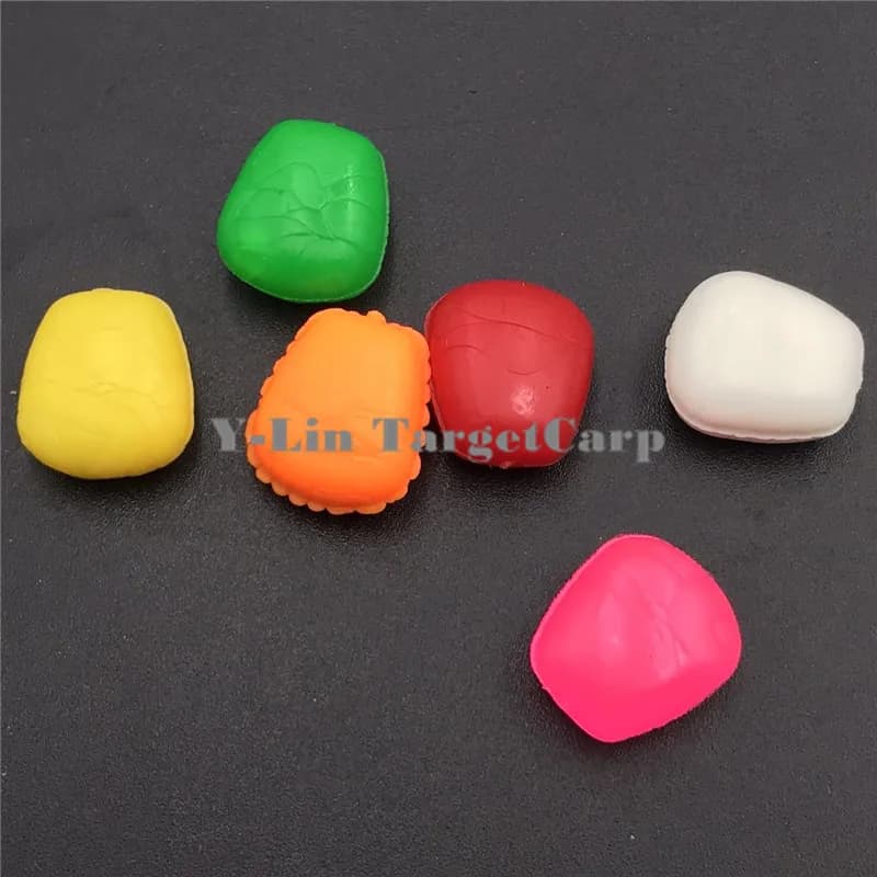 Boîte de leurres pour carpe 60 pièces 6 couleurs - appâts flottants pop-up artificiels multicolores