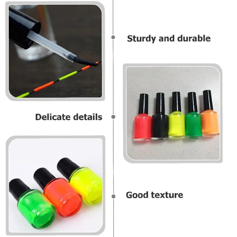 Peinture fluorescente liquide pour flotteurs de pêche - Réparation DIY rapide et outil de bricolage