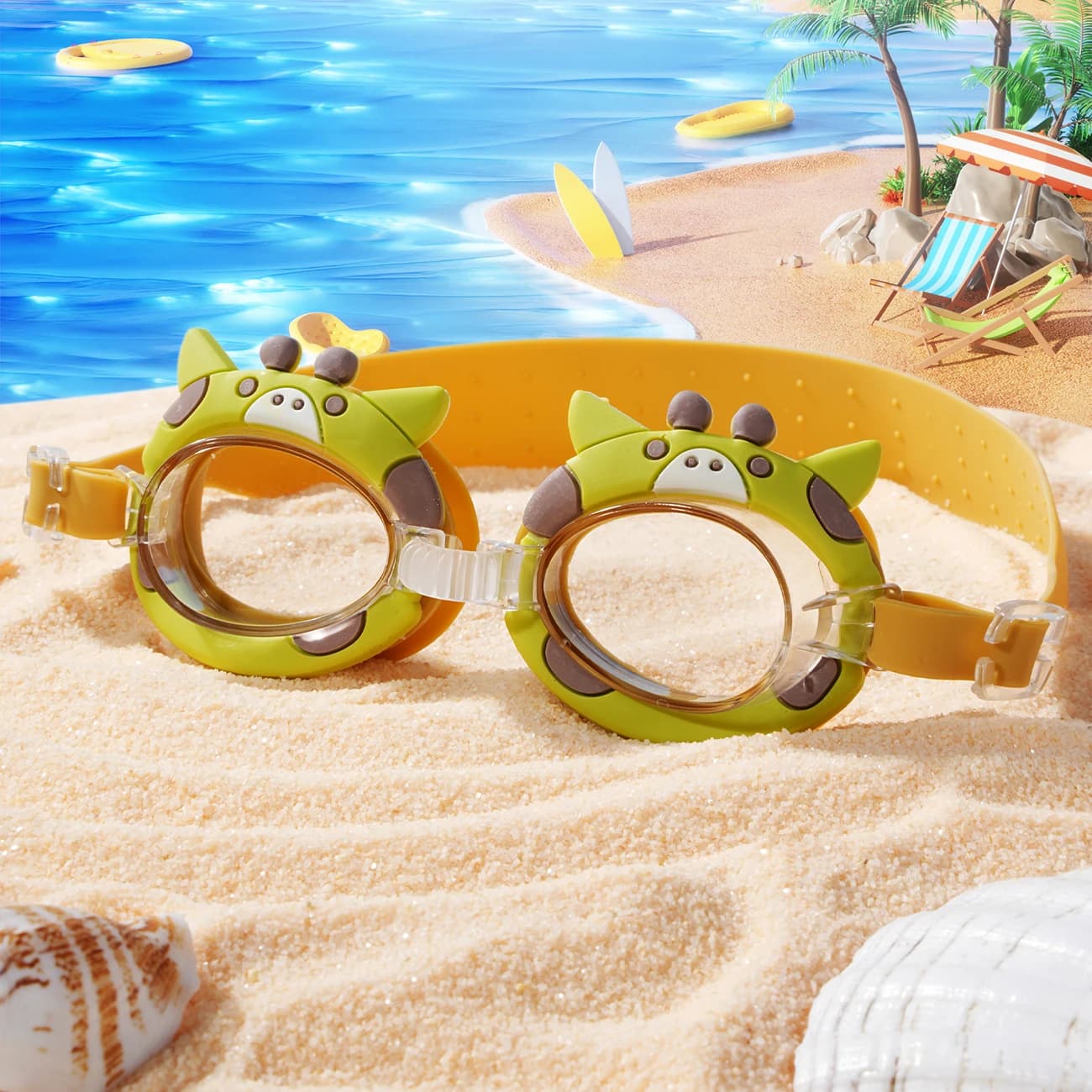Lunettes de natation adulte vision cristalline anti-buée UV silicone doux étanches
