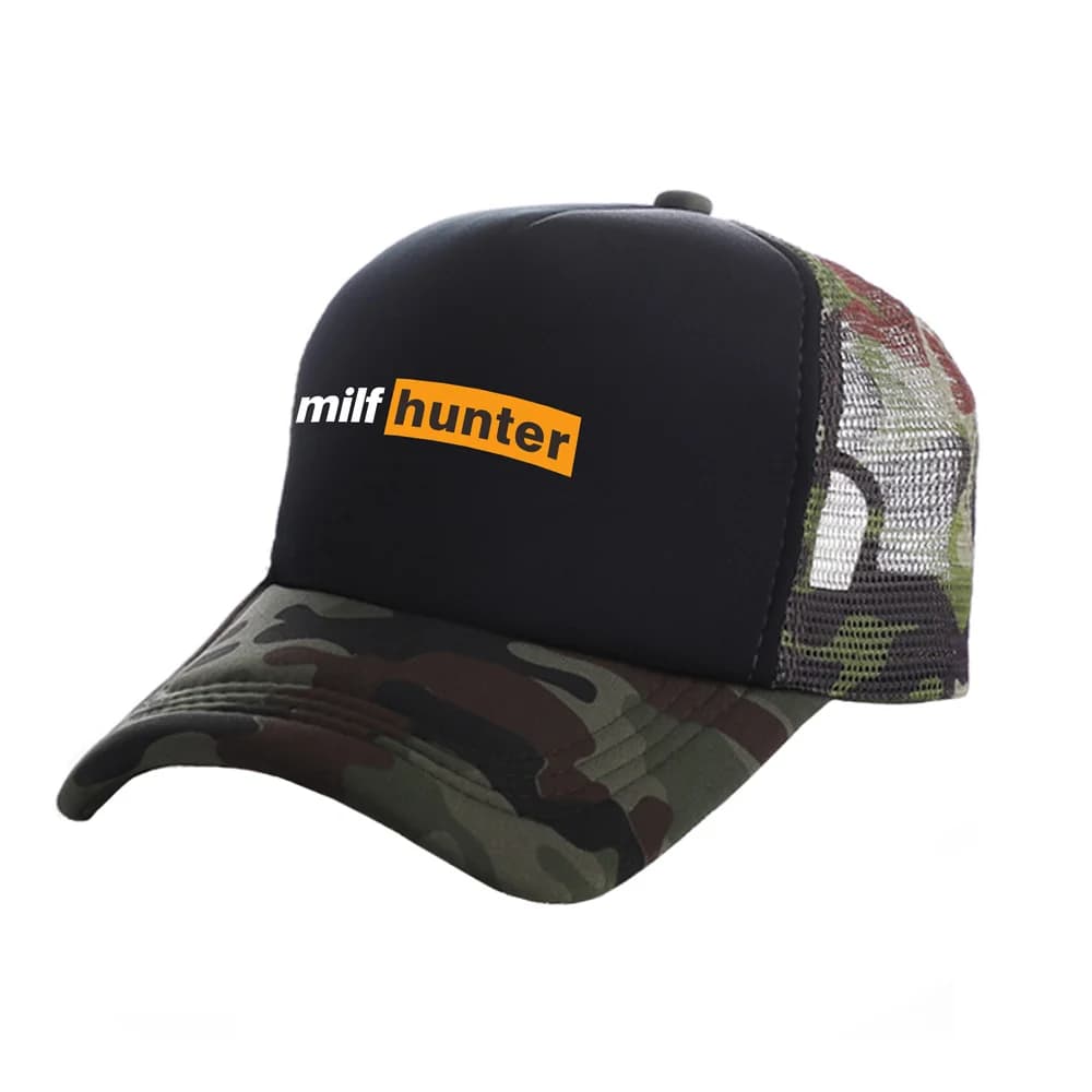 Casquette trucker pêche Milf Hunter - Mesh été extérieur soleil design tendance MZ-506